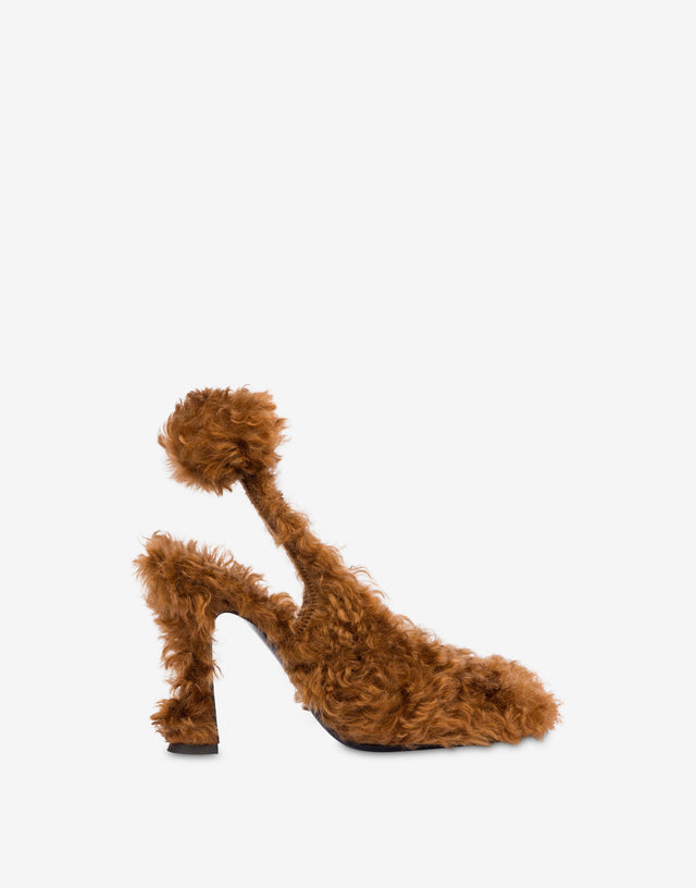 Bombas de mohair Caramelo Moschino 1