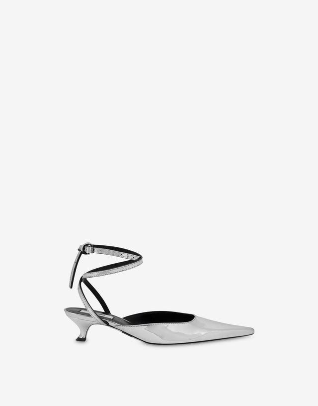 Bombas efecto espejo  Moschino 1