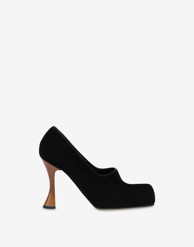 Suede pumps Black Moschino 1