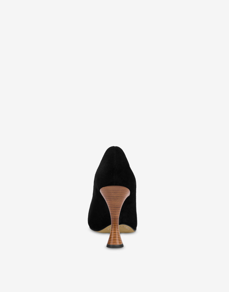 Suede pumps Black Moschino 2
