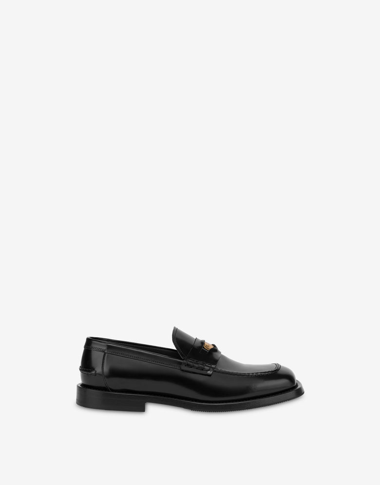磨砂小牛皮软皮鞋 黑色 Moschino 1