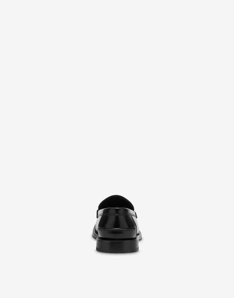 磨砂小牛皮软皮鞋 黑色 Moschino 2
