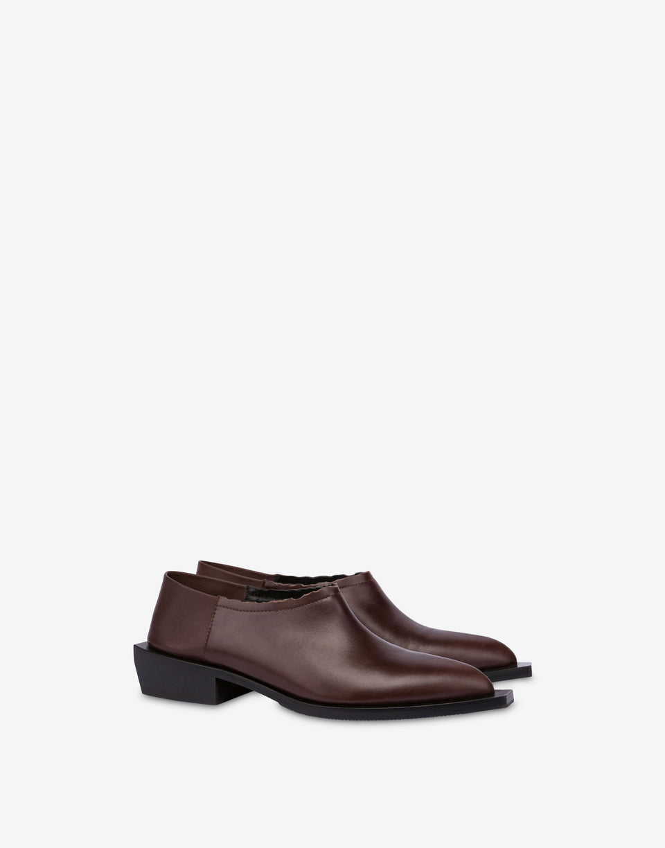 Shootie  Cuban Heel Marrón oscuro Moschino 0