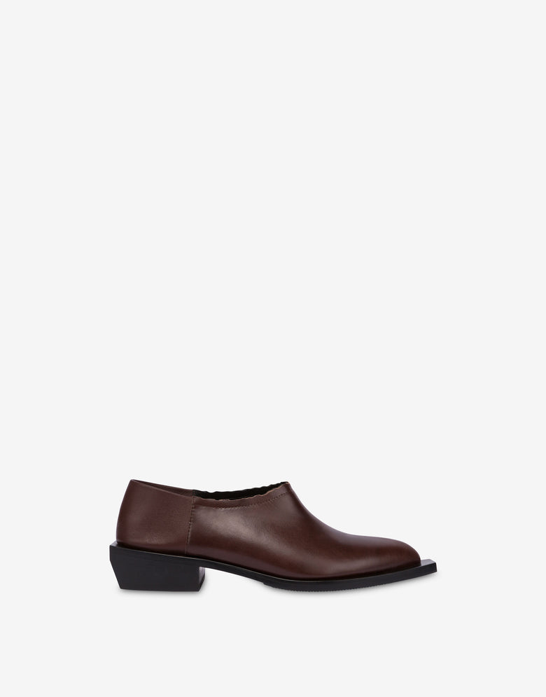 Shootie  Cuban Heel Marrón oscuro Moschino 1
