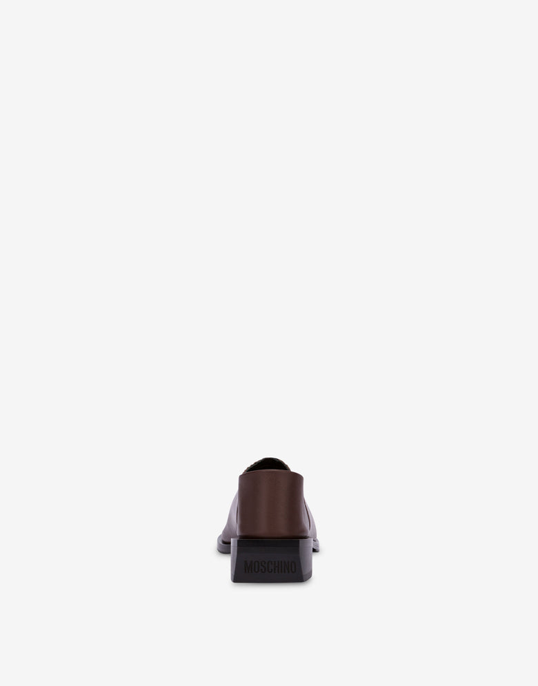 Shootie  Cuban Heel Marrón oscuro Moschino 2