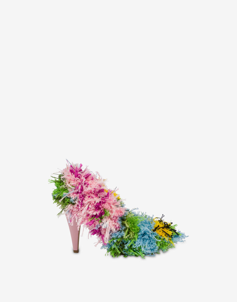 Tufting escote Multicolor Moschino 1