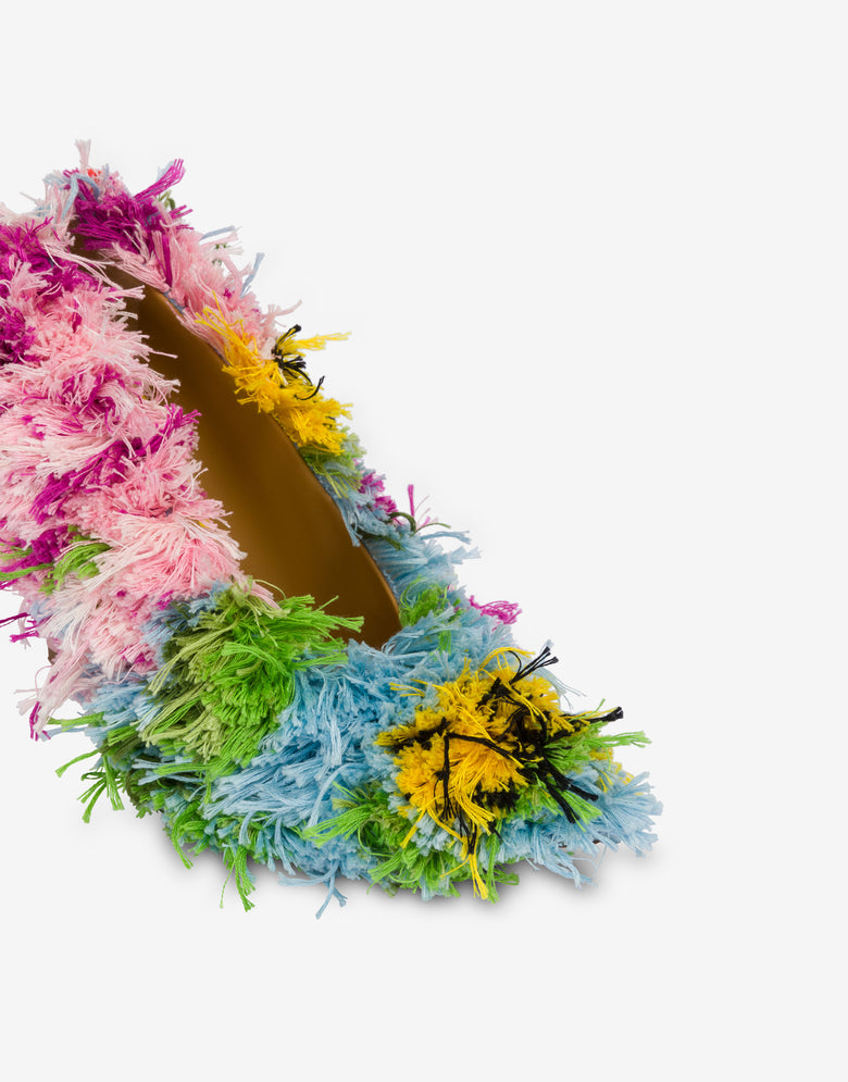 Tufting escote Multicolor Moschino 3