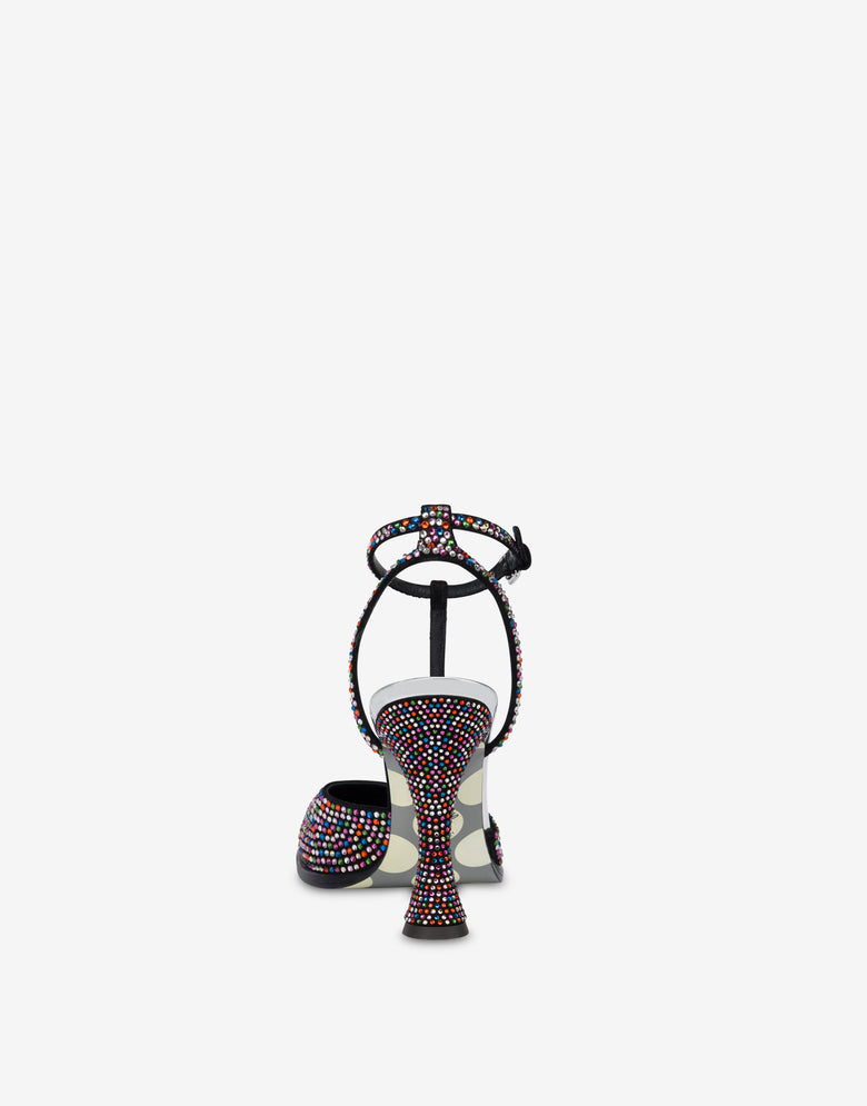 Zapatos de salón con pedrería Negro Moschino 2