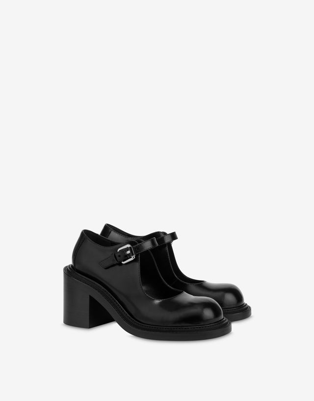Mary Jane Olivia con tacón Negro Moschino 0