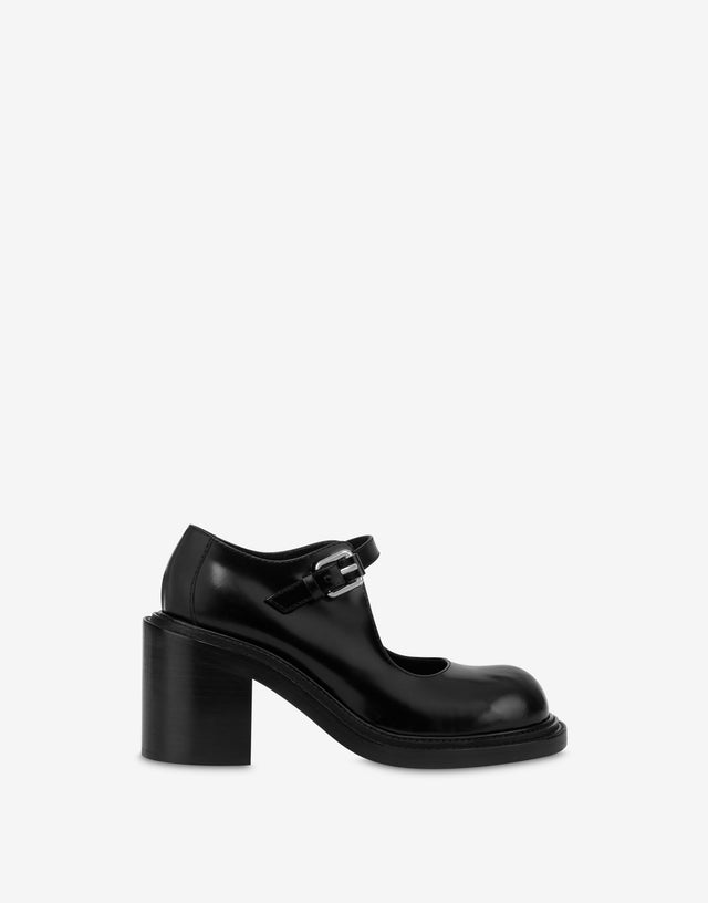 Mary Jane Olivia con tacón Negro Moschino 1