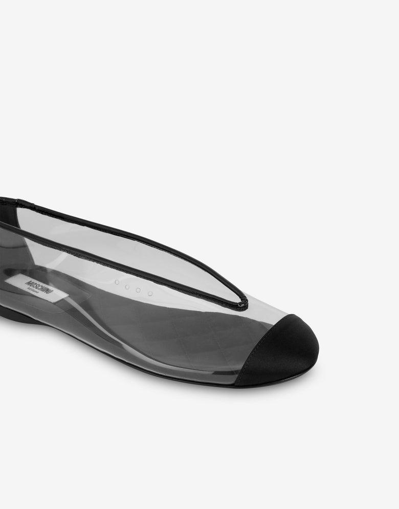 Bailarinas de PVC Negro Moschino 3