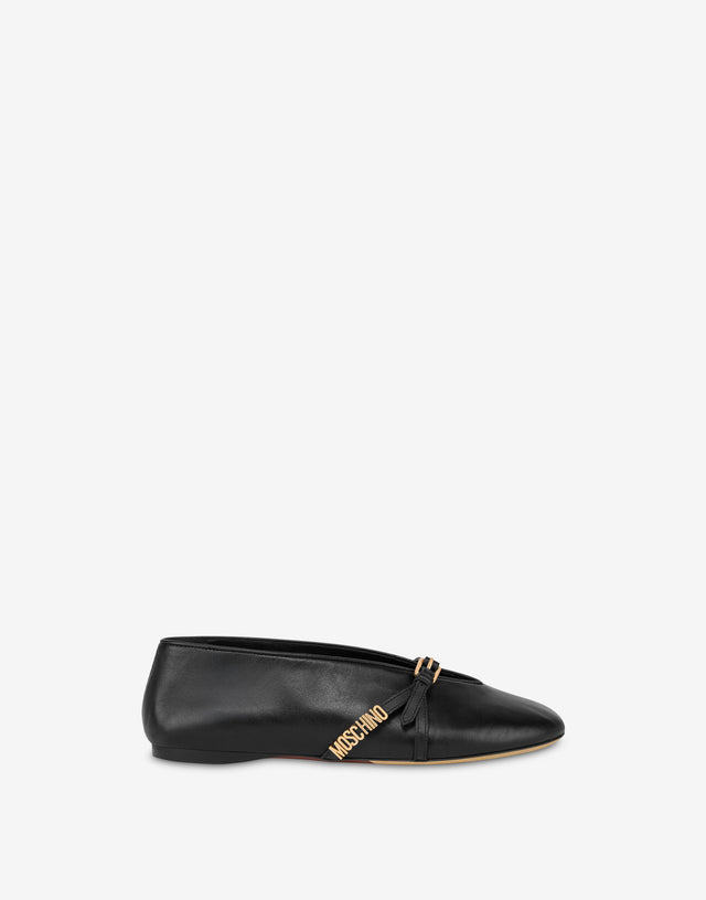 Satin ballet flats Black Moschino 1