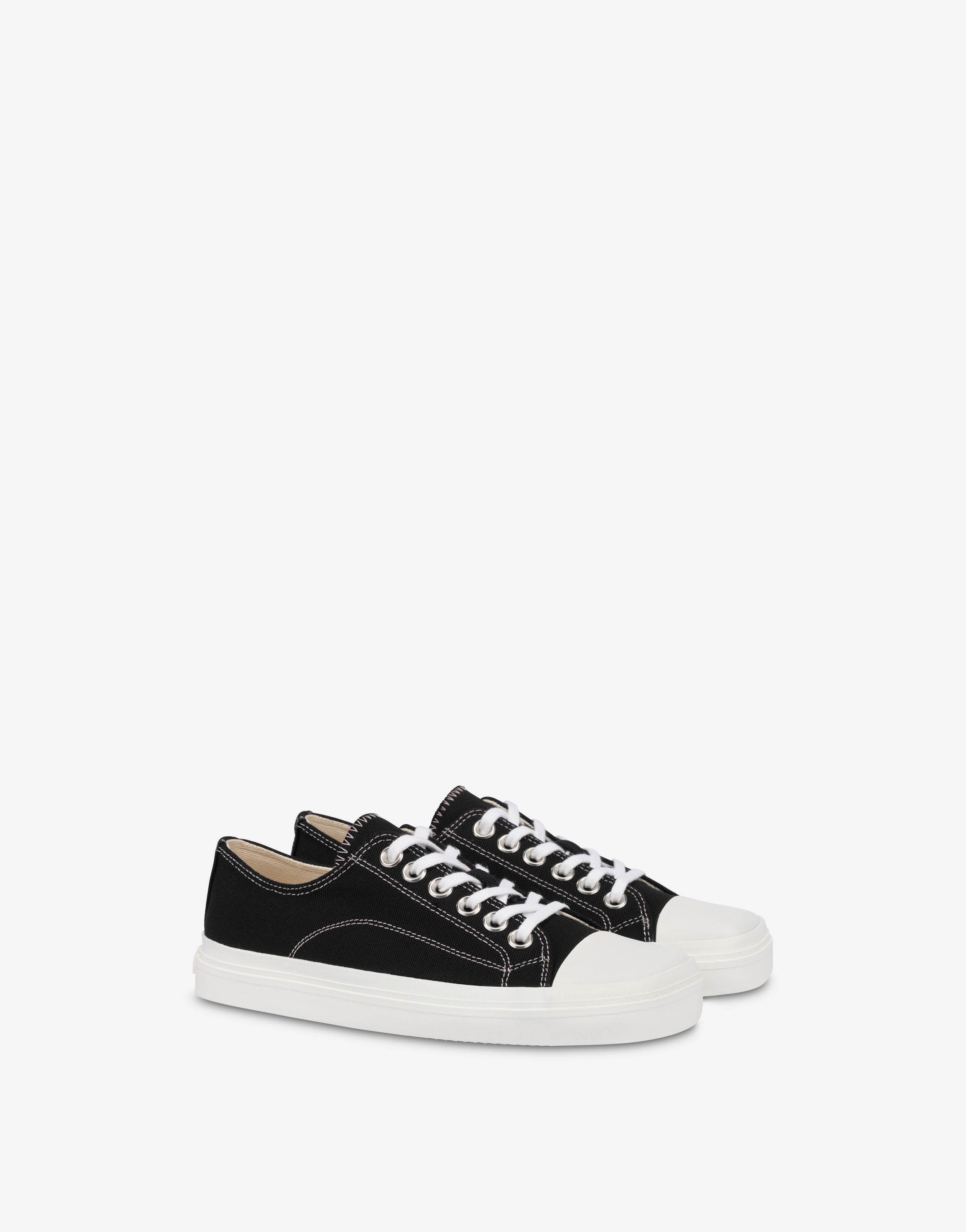 スニーカー MOSCHINO Women Sneakers MA15053G1MMW000A Black Moschino sneakers women MA15053G1MMW000A Black logo detail
