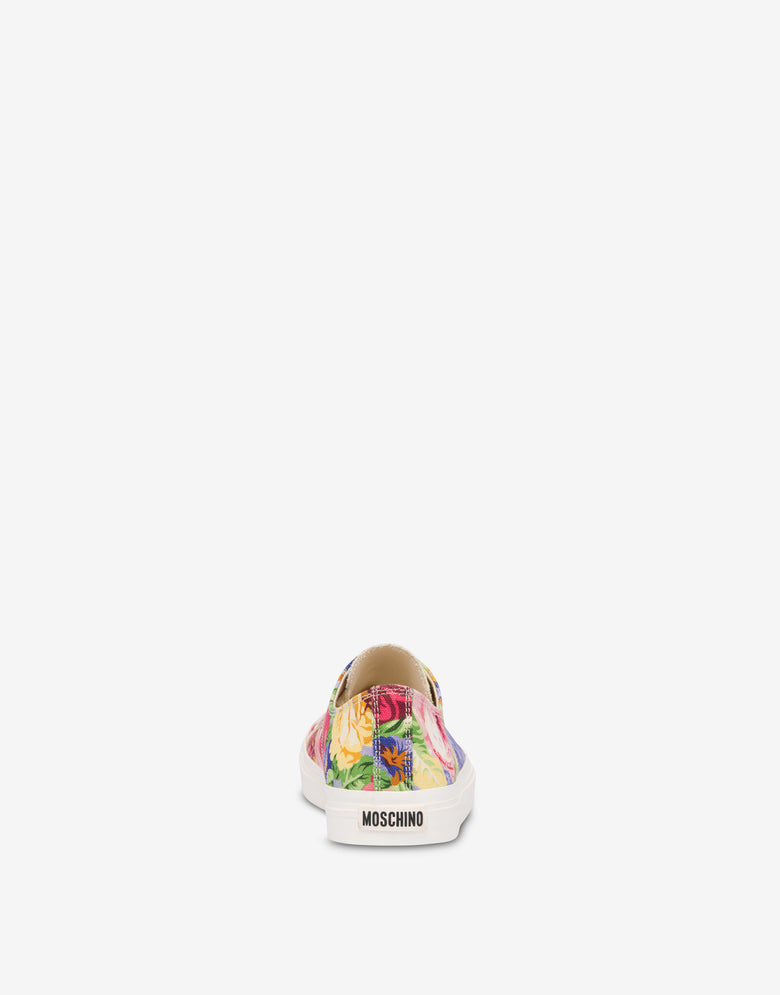 印花帆布运动鞋 彩色 Moschino 2