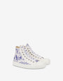 Zapatillas altas de lona con estampado