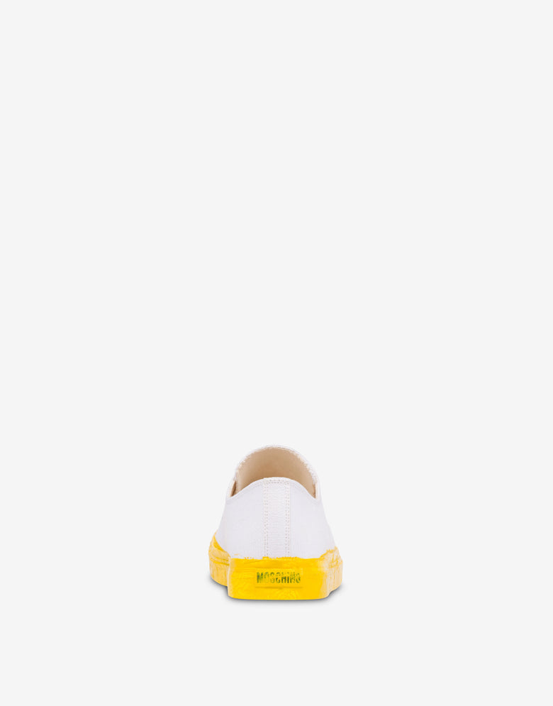 帆布运动鞋 白色 Moschino 2