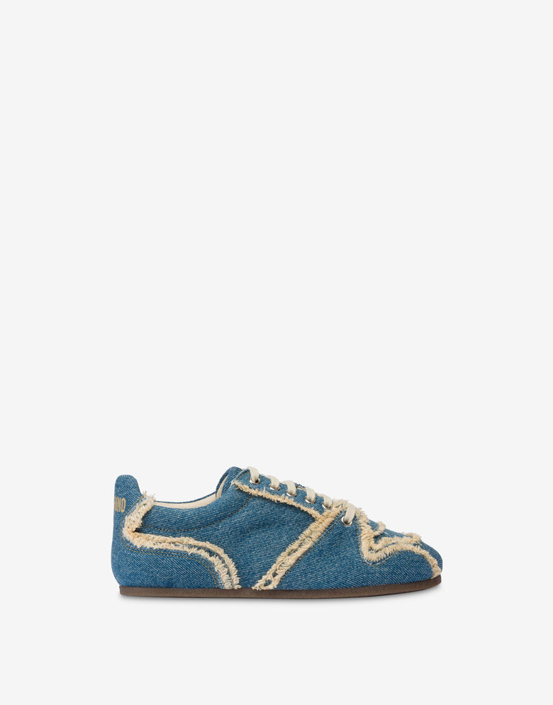 Denim sneakers Blue Denim Moschino 1