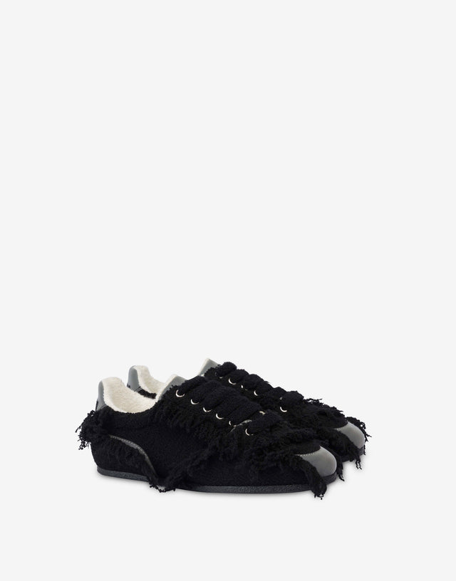 Bouclé sneakers Black Moschino 0