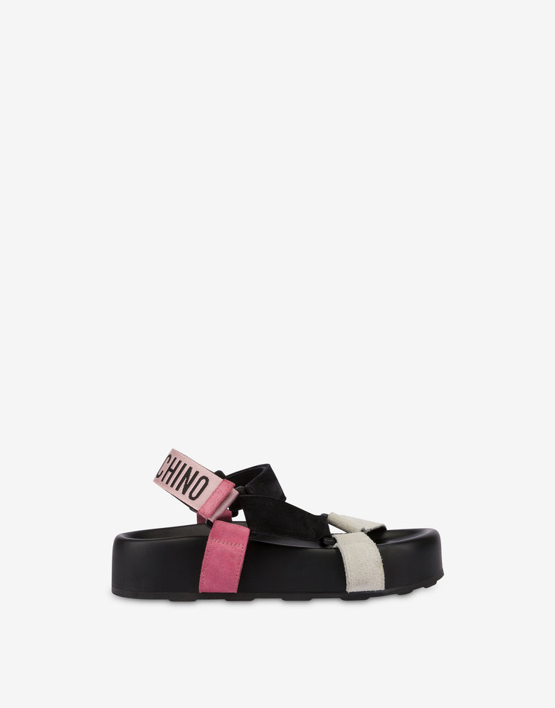 Suede sandals Multicoloured Moschino 1