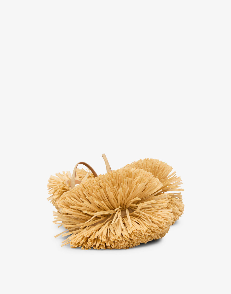 藤编凉鞋 米色 Moschino 0