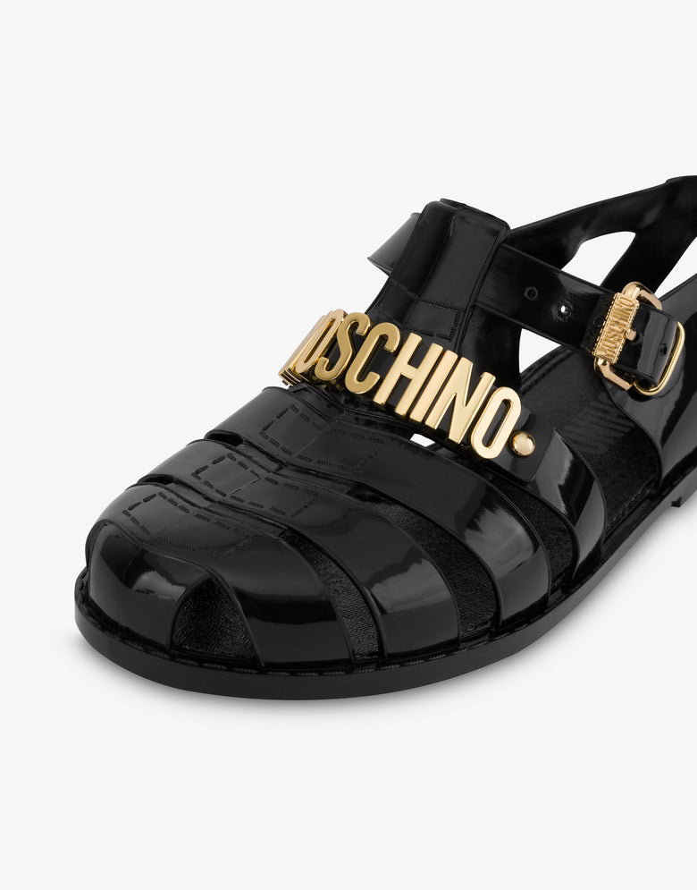 Sandali Jelly con logo Lettering 黑色 Moschino 3
