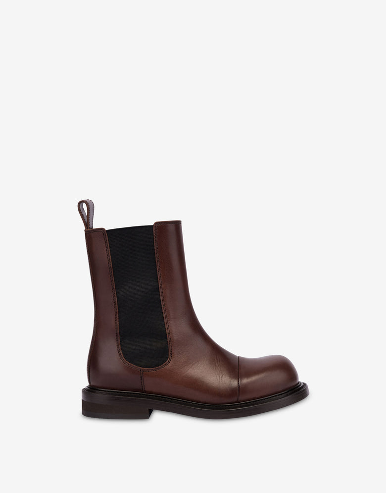 Botines chelsea Olivia Chocolate Moschino 1