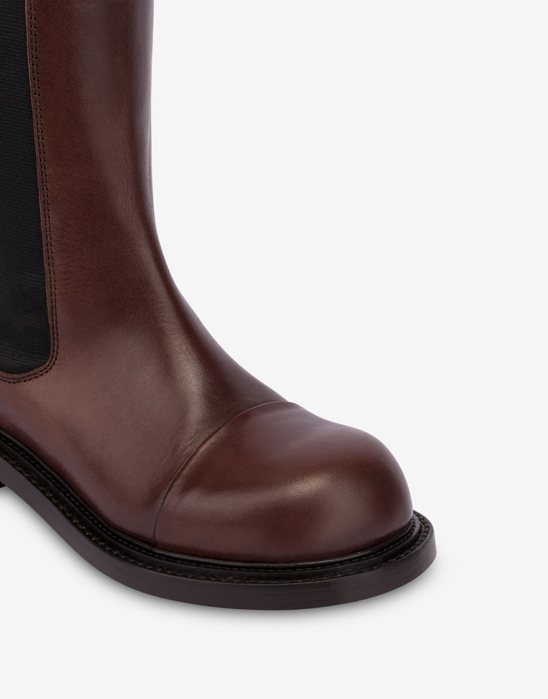 Botines chelsea Olivia Chocolate Moschino 3