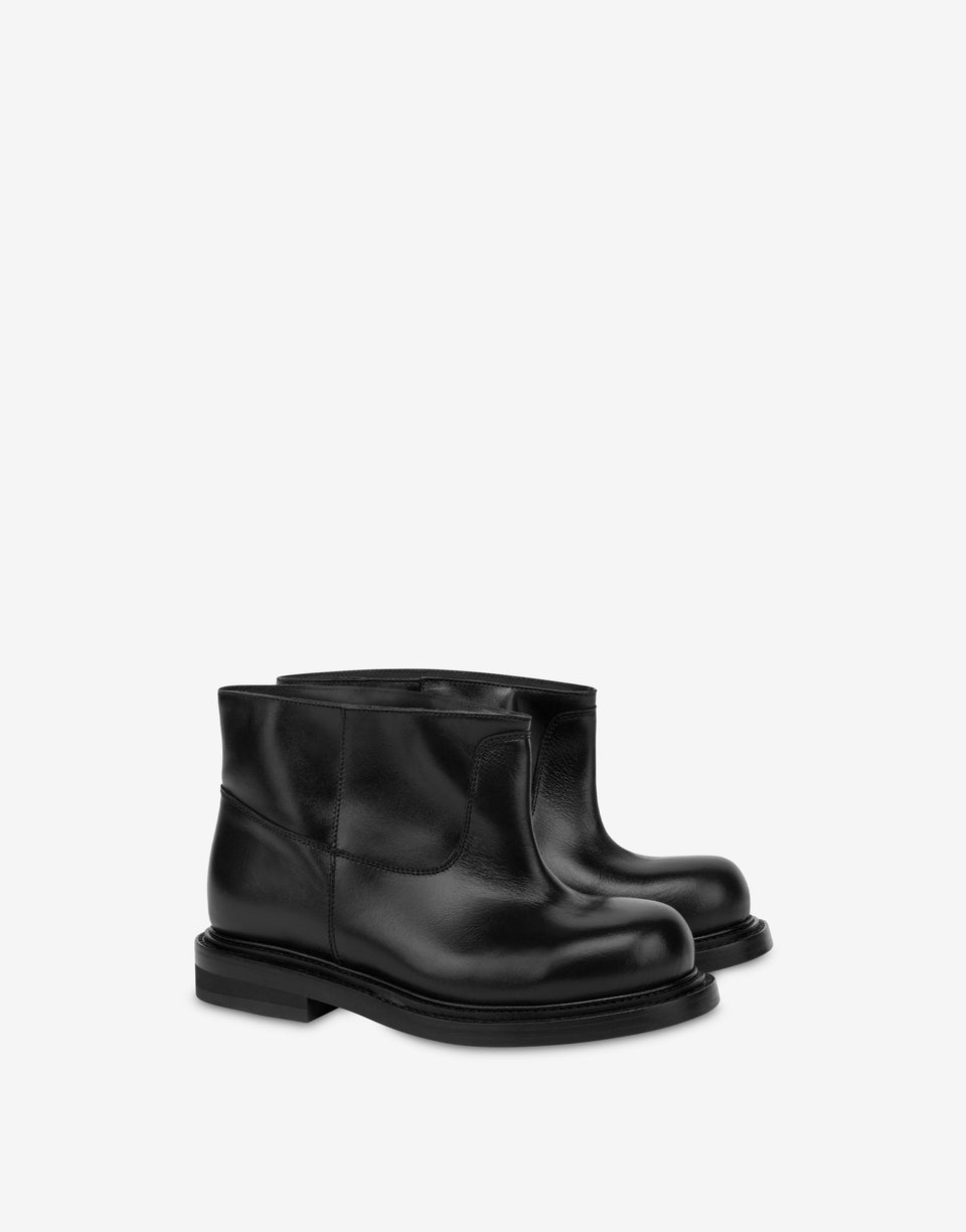 Botines de piel de becerro Olivia Negro Moschino 0