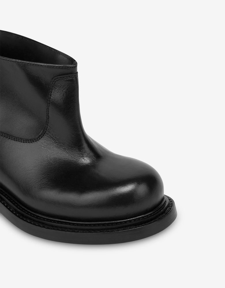 Botines de piel de becerro Olivia Negro Moschino 3