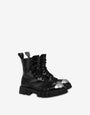 Combat boot in calfskin