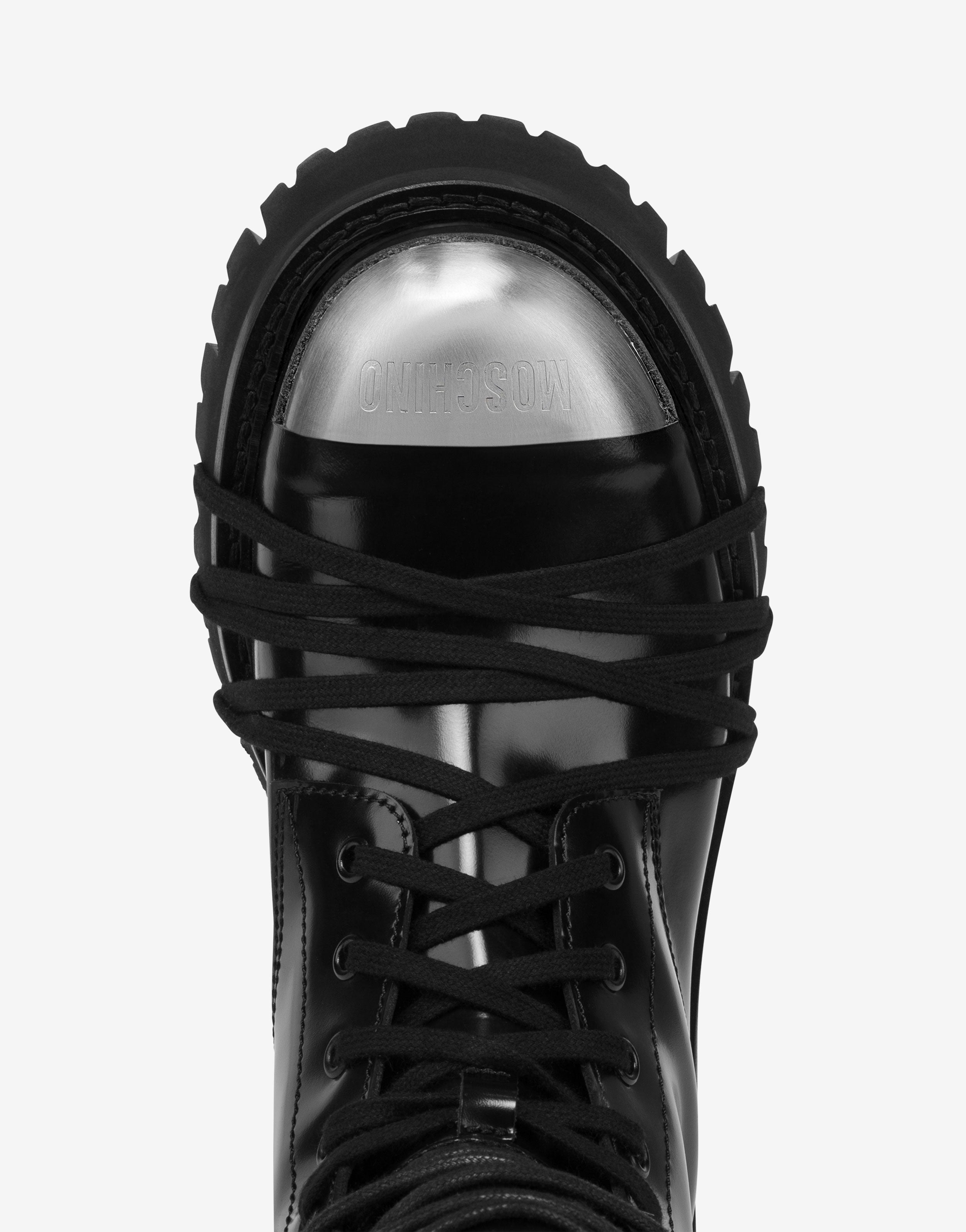 Combat boot in calfskin | Moschino