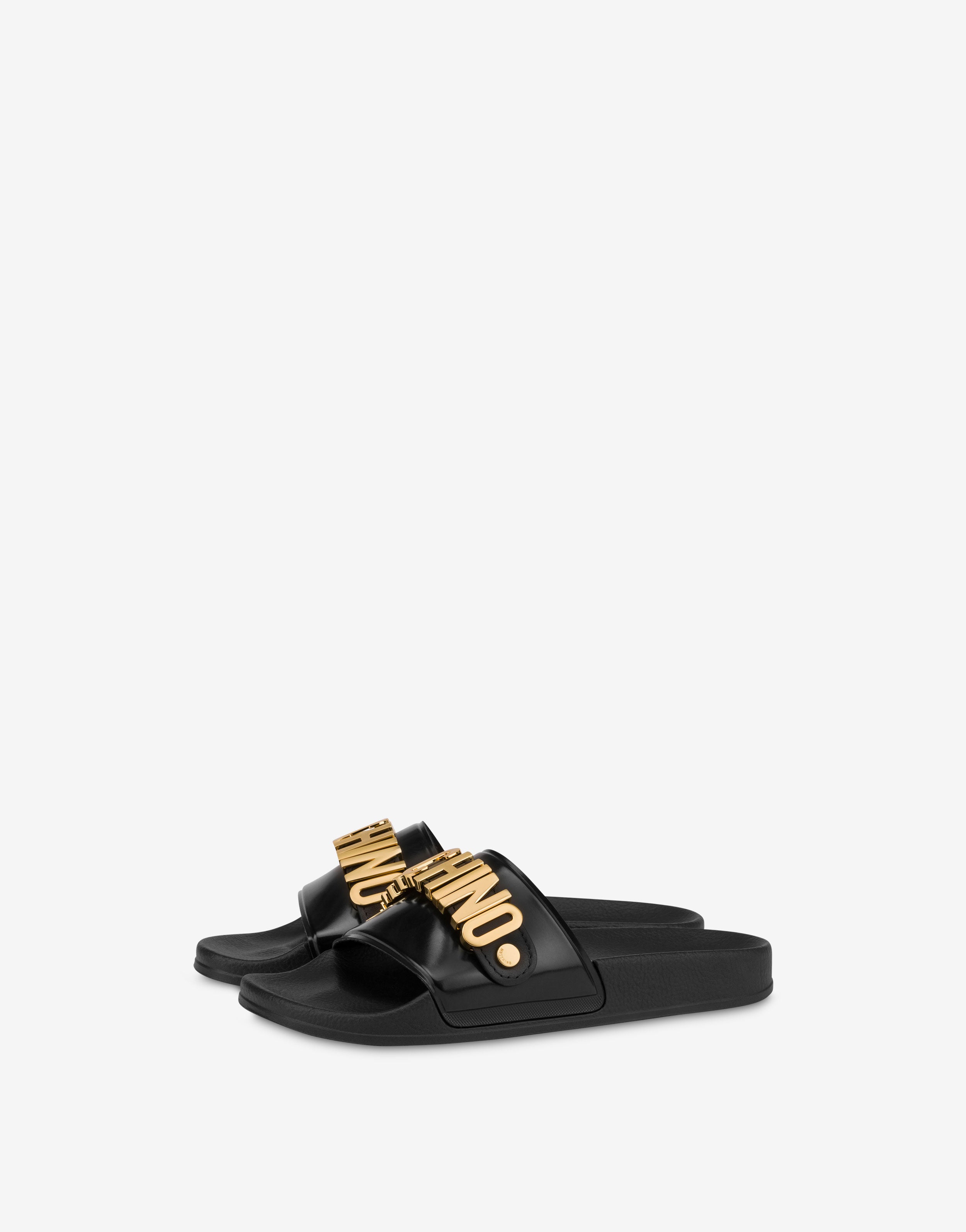 moschino sliders black