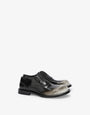 Two-tone brushed calfskin derbies