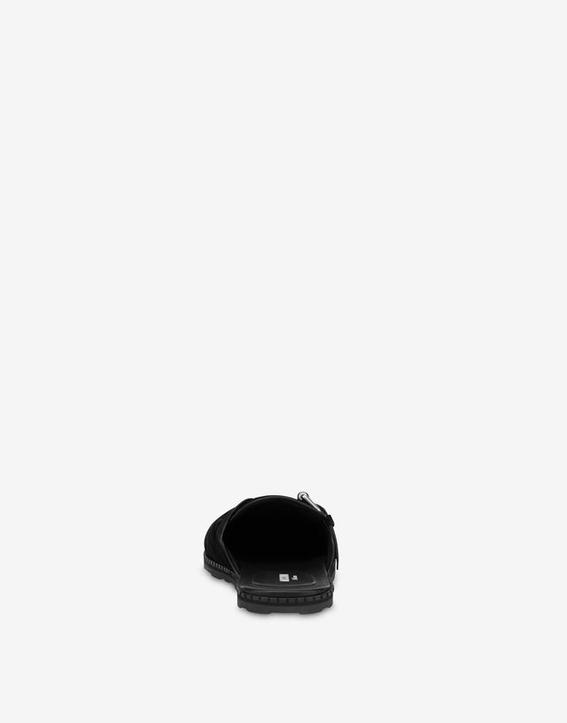 Sabot de ante acolchado Negro Moschino 1