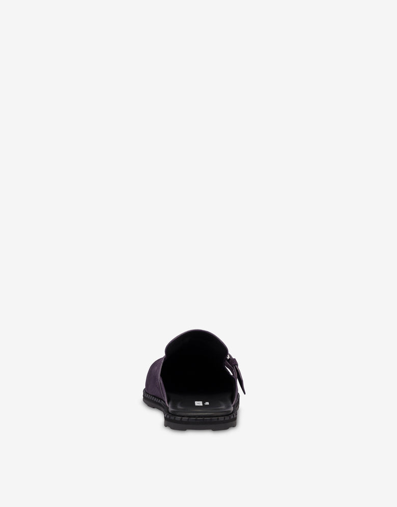 带背带的麂皮军刀 紫色 Moschino 2