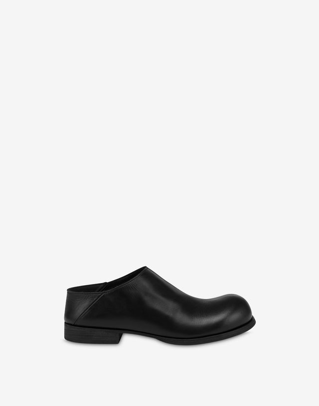 Shootie in calf leather Cobbler Black Moschino 1