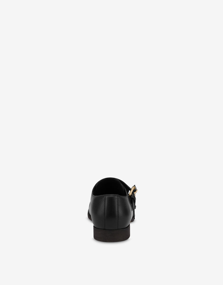 Mocasines double monk strap Cobbler Negro Moschino 2