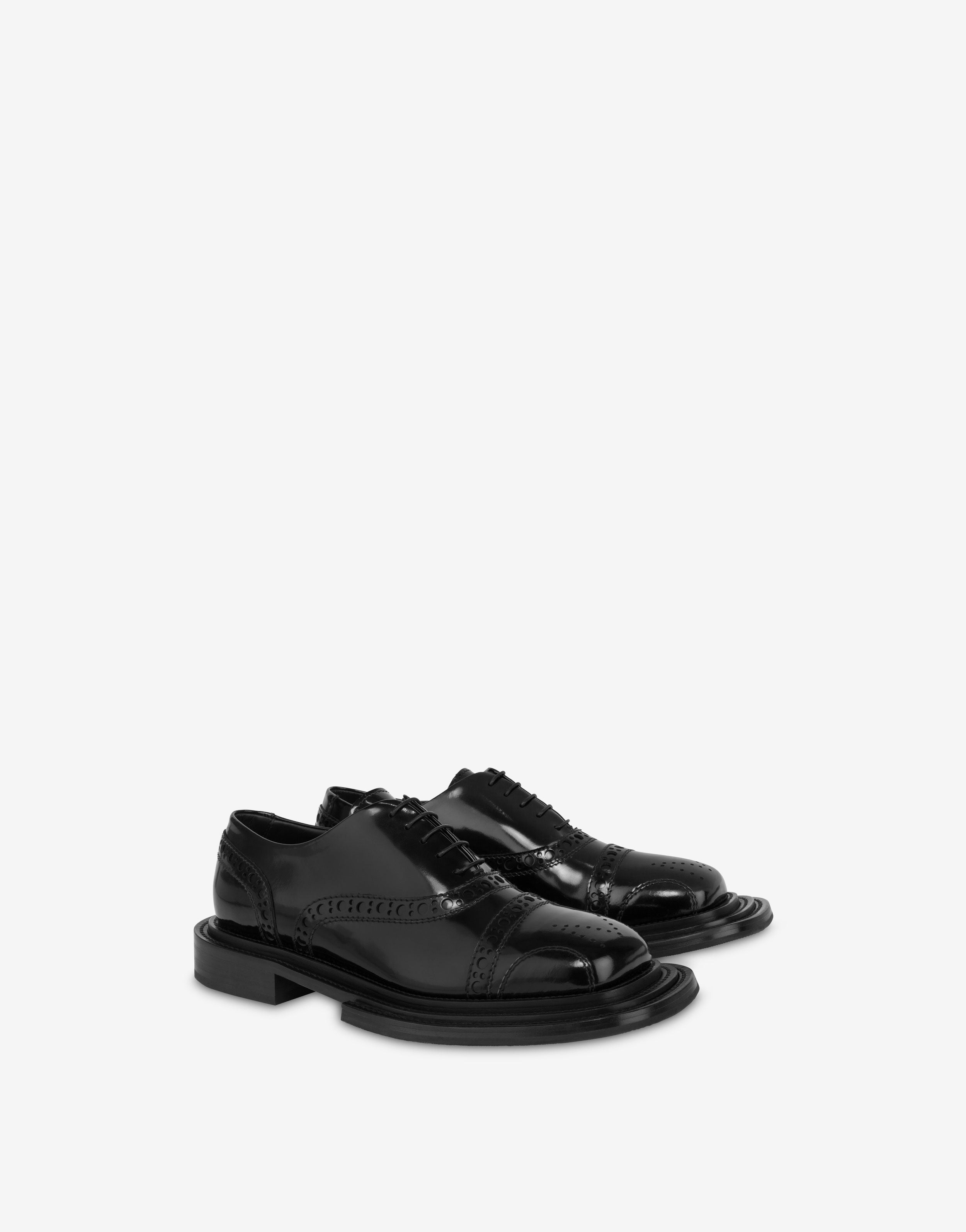 Brushed calfskin Derby shoes