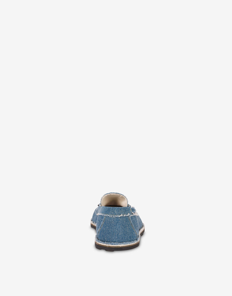 Denim loafers Blue Denim Moschino 2