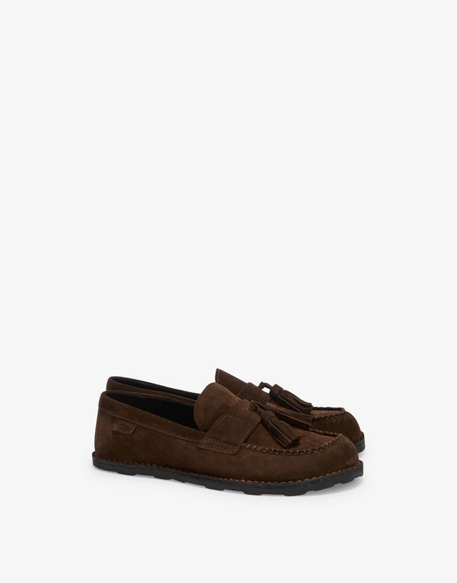Mocasines de ante Marrón Moschino 0