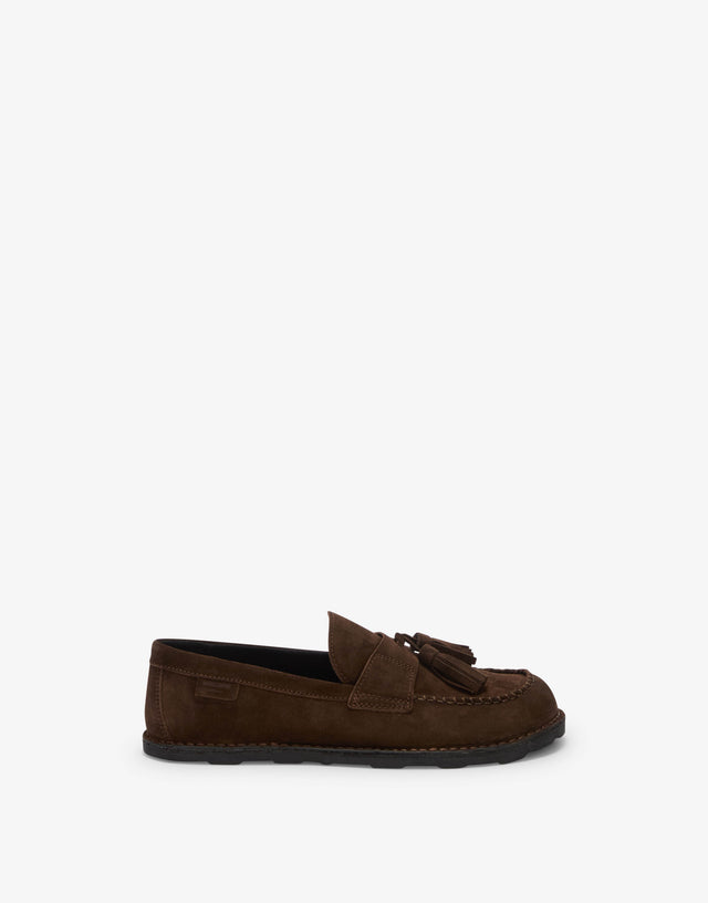 Mocasines de ante Marrón Moschino 1