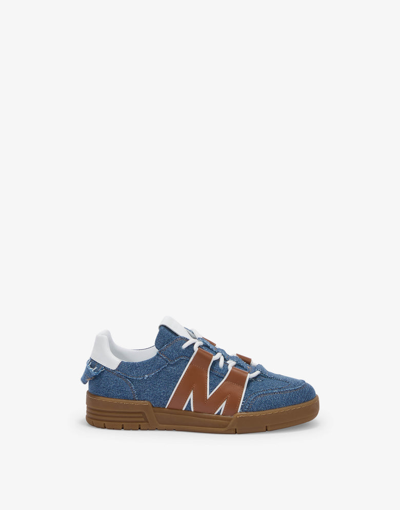 Denim sneakers Blue Denim Moschino 1
