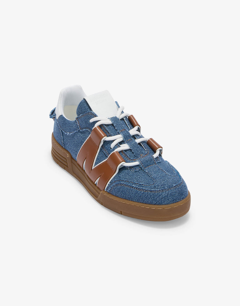 Denim sneakers Blue Denim Moschino 3