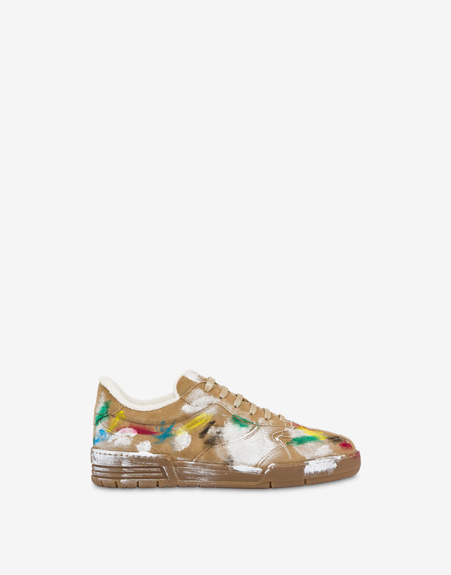 Zapatillas de ante Beige Moschino 1