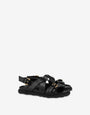 Sandals in calf leather with buckles