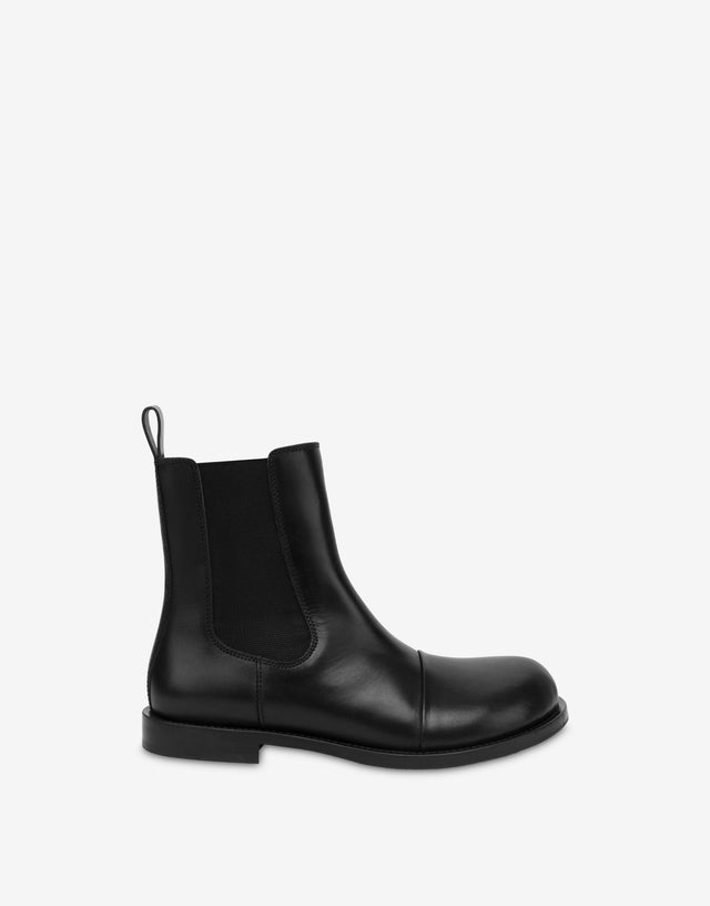 Botines de becerro Negro Moschino 1