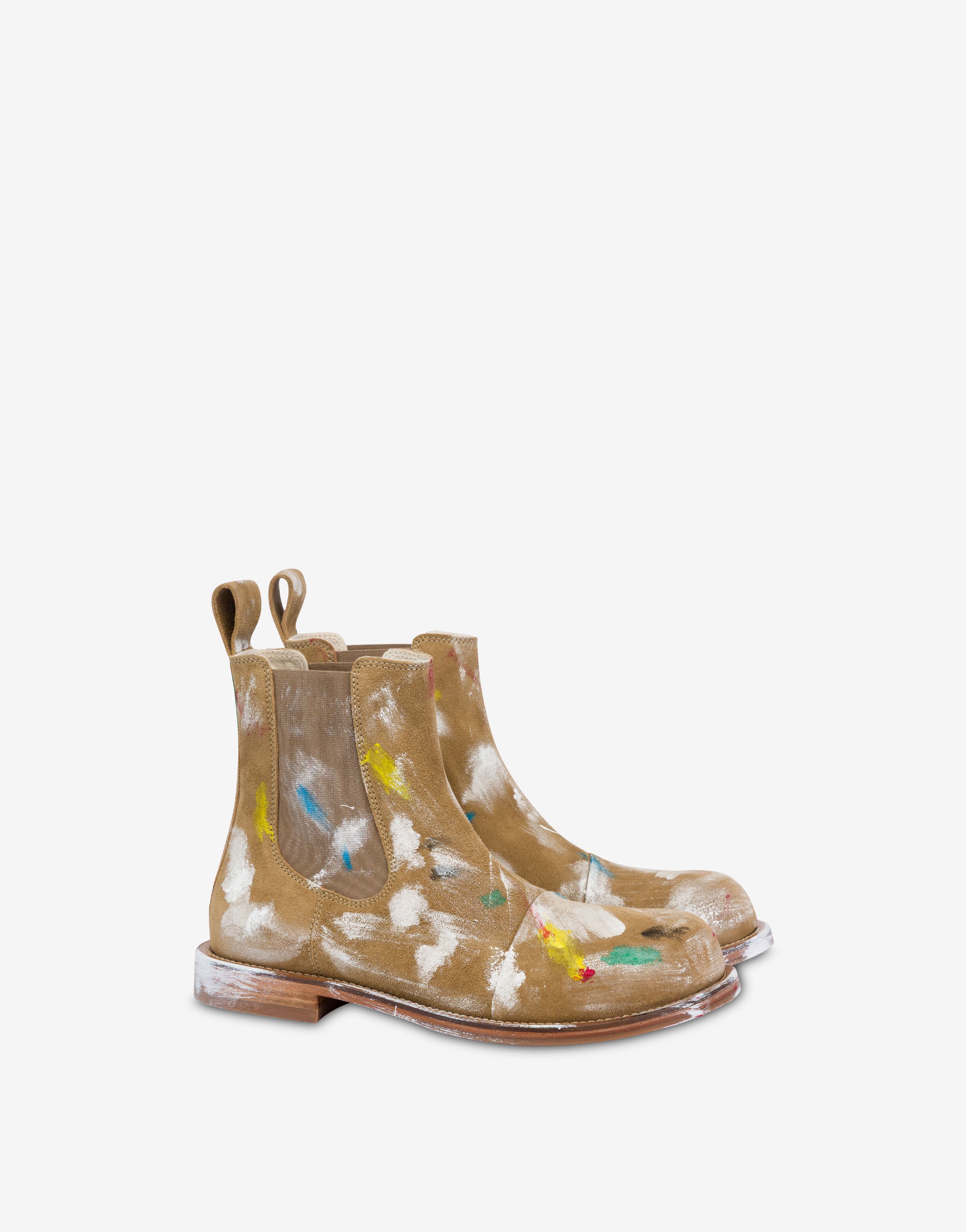 Suede Beatles boots | Moschino
