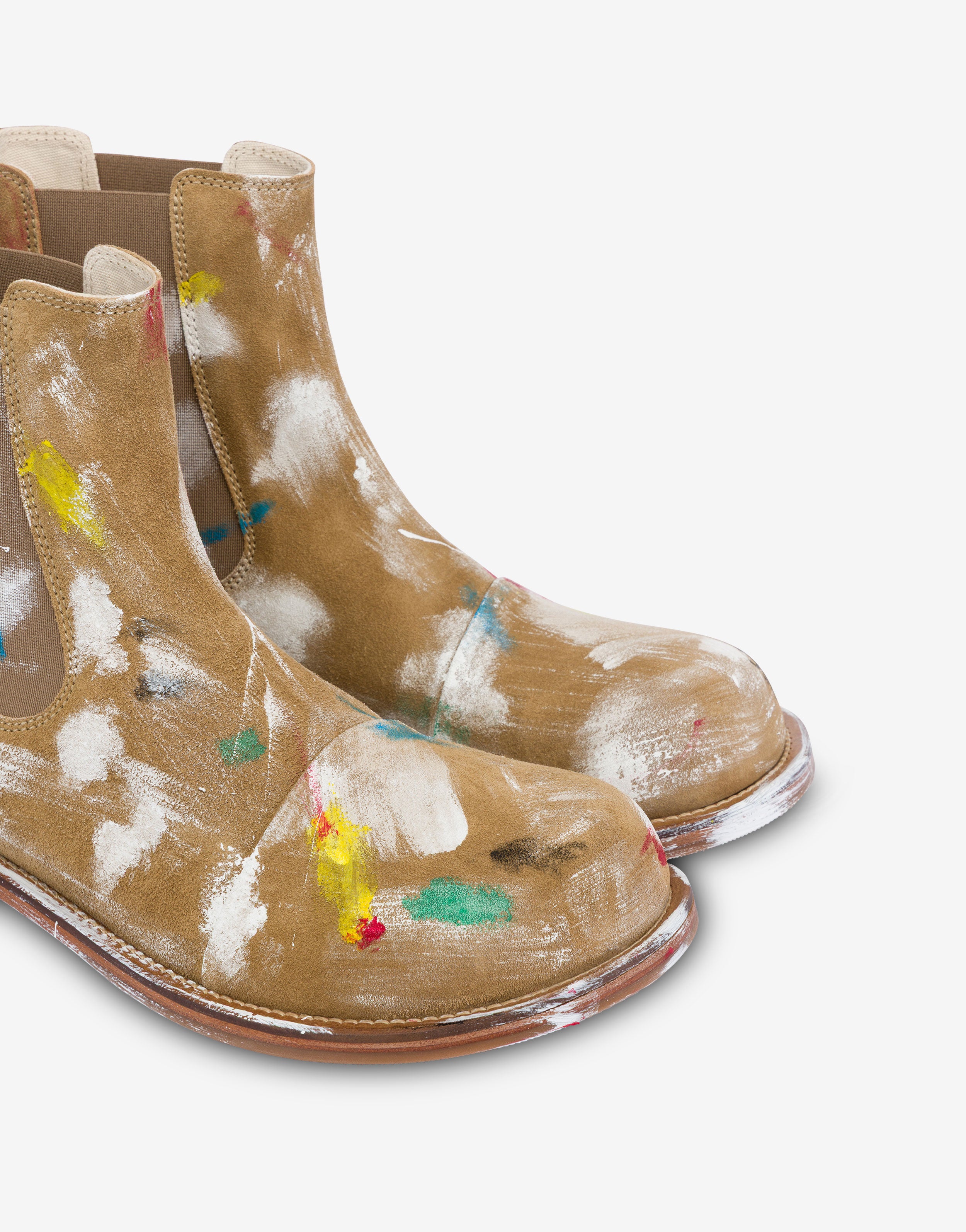 Suede Beatles boots | Moschino