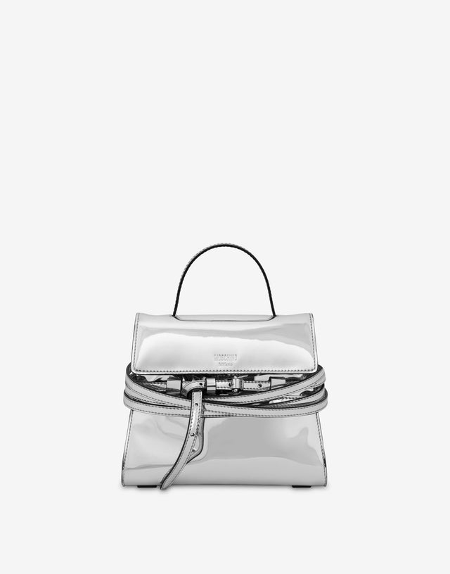 Bolso pequeño Moschino Tie Me Plata Moschino 0