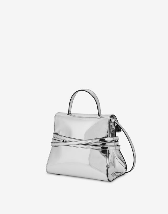 Bolso pequeño Moschino Tie Me Plata Moschino 1